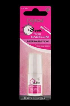 Depend 3 Sek Rosa Nagellim Med Pensel