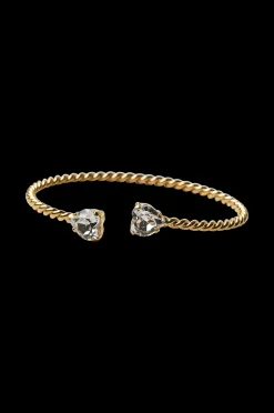 Dam Caroline Svedbom Armband Valentina Bracelet Gold Crystal