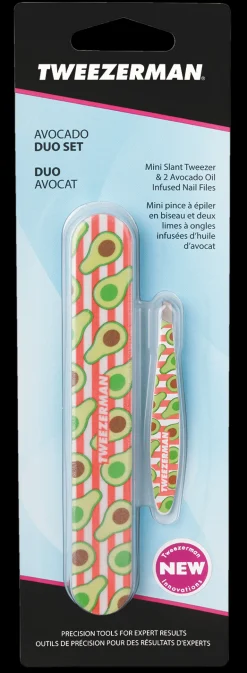 Tweezerman Avocado Duo Set Slant & Nailfile