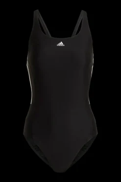 Dam adidas Sport Performance Baddrakt Mid 3-Stripes Swimsuit