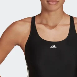 Dam adidas Sport Performance Baddrakt Mid 3-Stripes Swimsuit