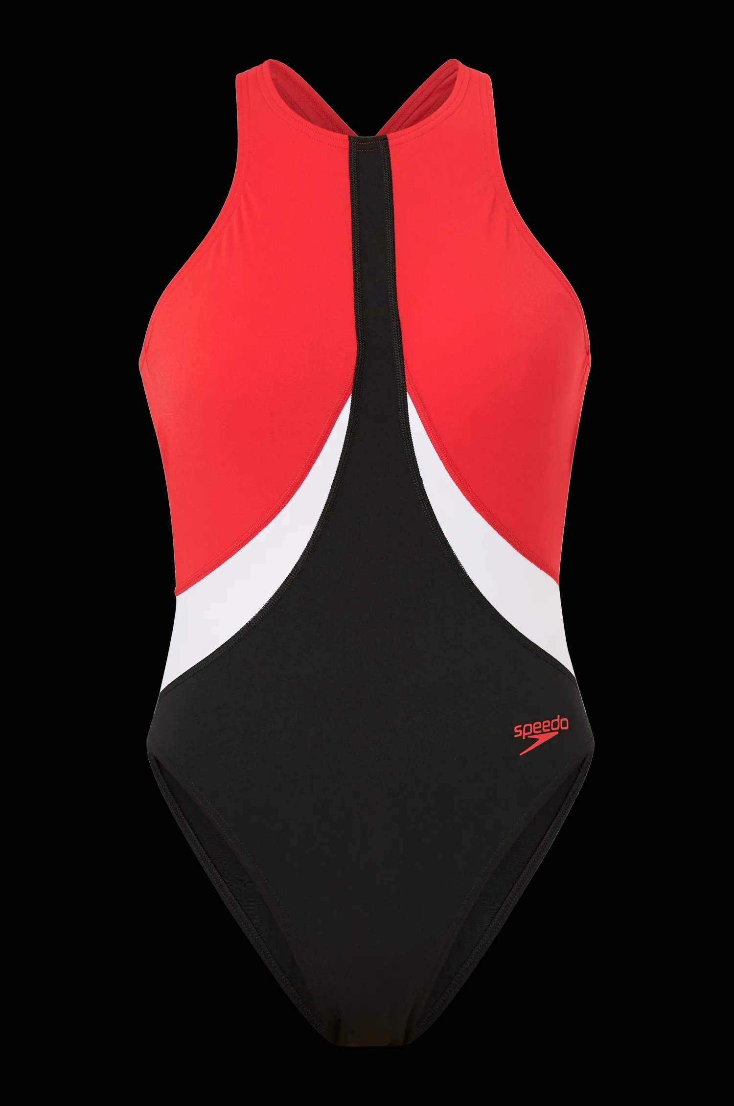 Dam Speedo Baddrakt Womens Colourblock Highneck Crossback