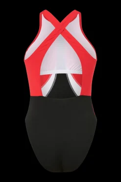 Dam Speedo Baddrakt Womens Colourblock Highneck Crossback