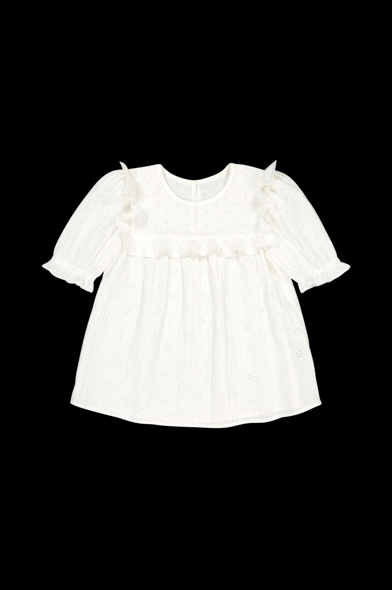 La Redoute Blus Med Engelsk Brodyr Och Kort Arm Store