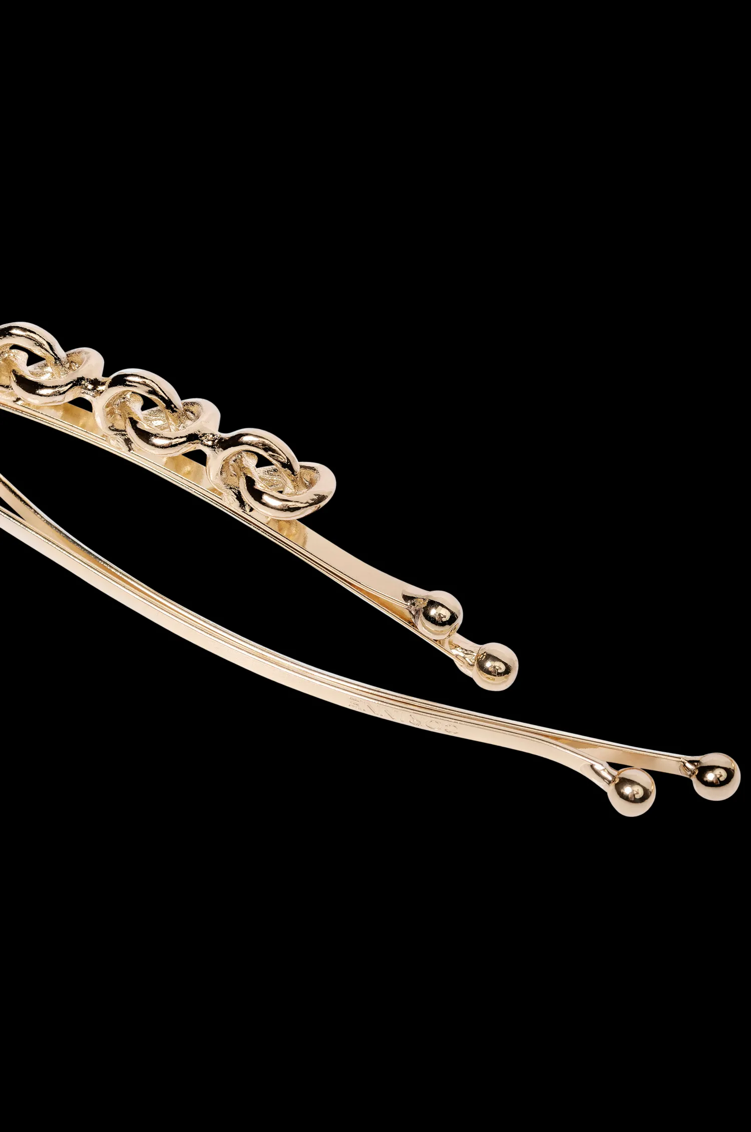 Dam Corinne Hair Slider 5 Knots & Plain 2-Pack