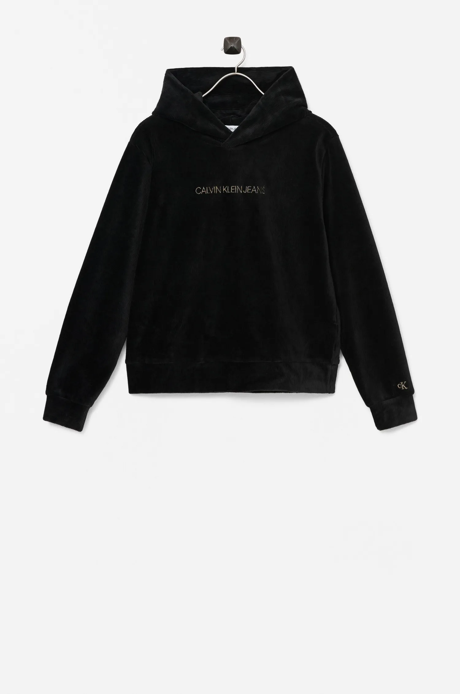 Calvin Klein Huvtroja Rib Velour Boxy Hoodie Fashion