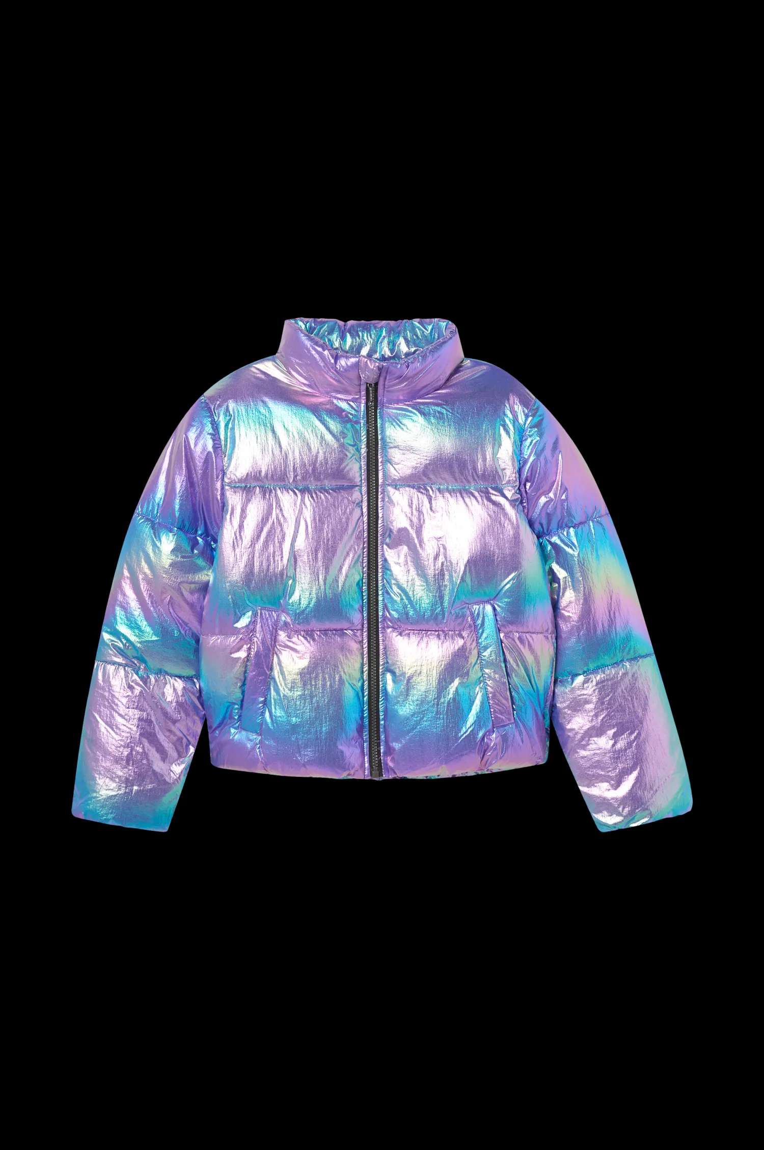 KIDS ONLY Jacka Kogceline Metallic Short Puffer Ot Best