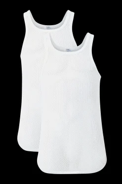 Resteröds Linne Net Singlet Cotton 2-Pack Discount