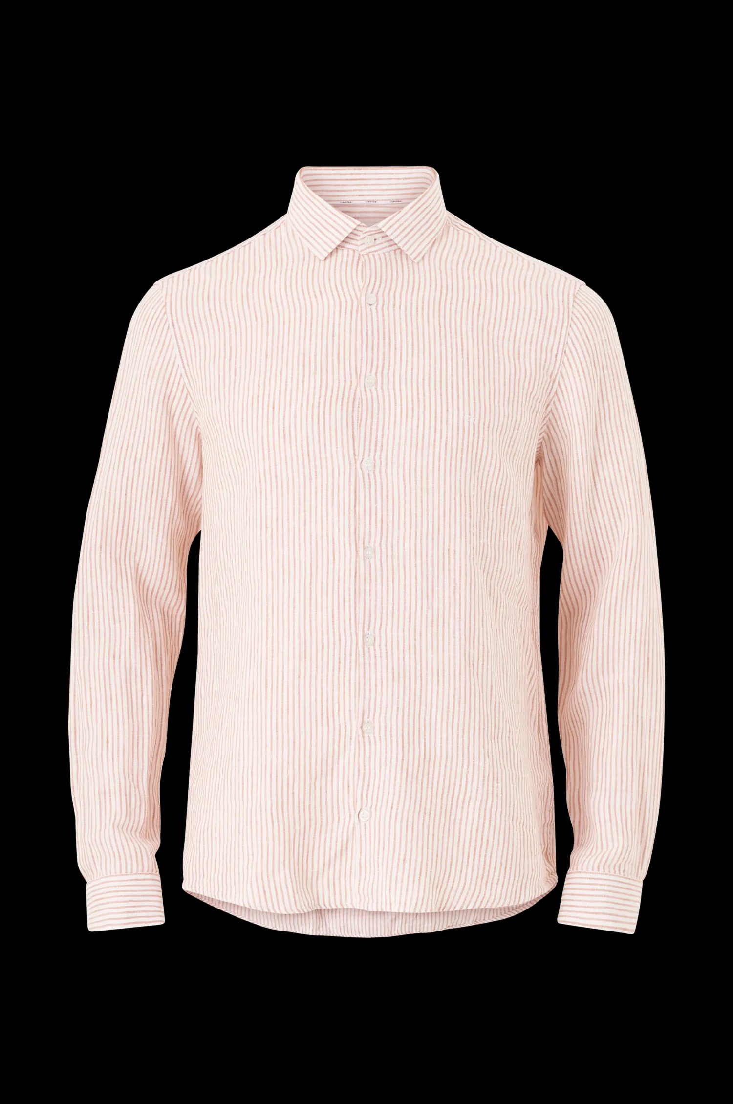 Calvin Klein Linneskjorta Linen Stripe Slim Shirt Clearance
