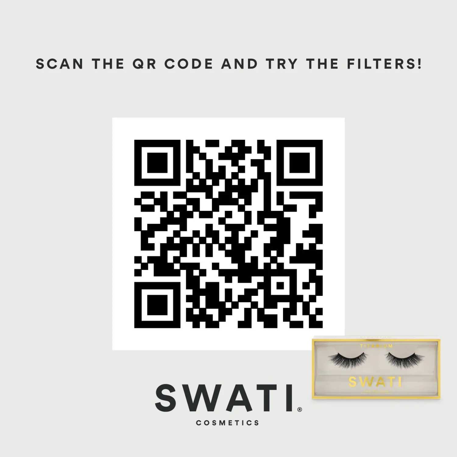 SWATI Cosmetics LosÖgonfransar Titanium Faux Mink Lashes