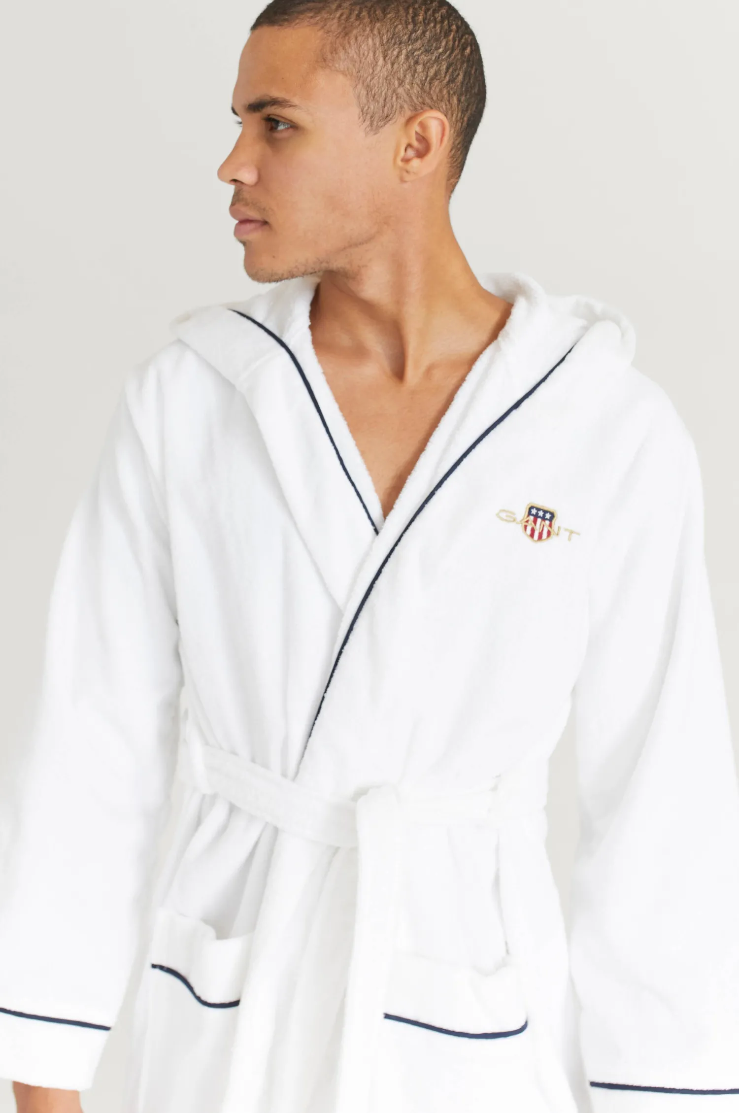 Gant Morgonrock Archive Shield Robe Store