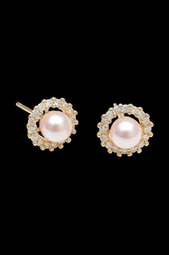 Dam Lily and Rose Orhangen Colette Pearl Stud Earrings