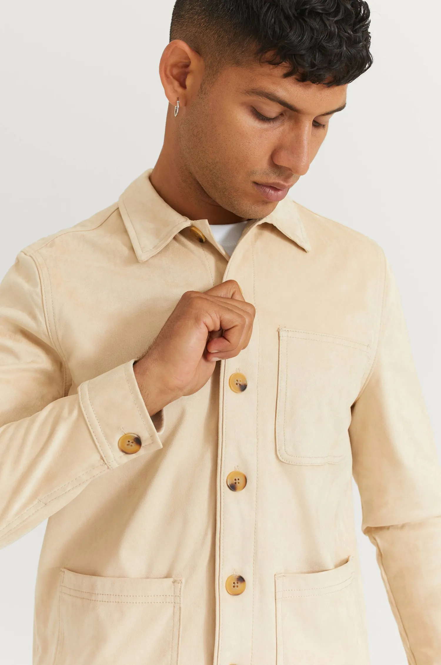 Studio Total Overshirt Favourite Fake Suede Overshirt Fashion