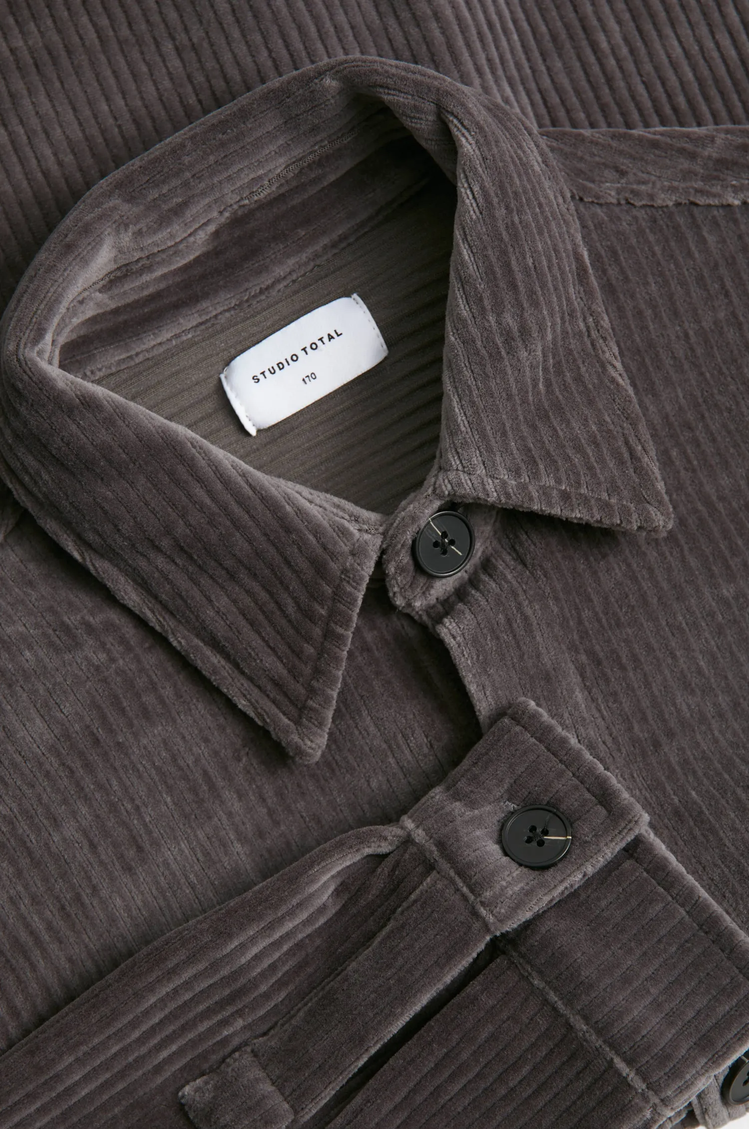 Studio Total Overshirt Relaxed Soft Cord Overshirt Cheap