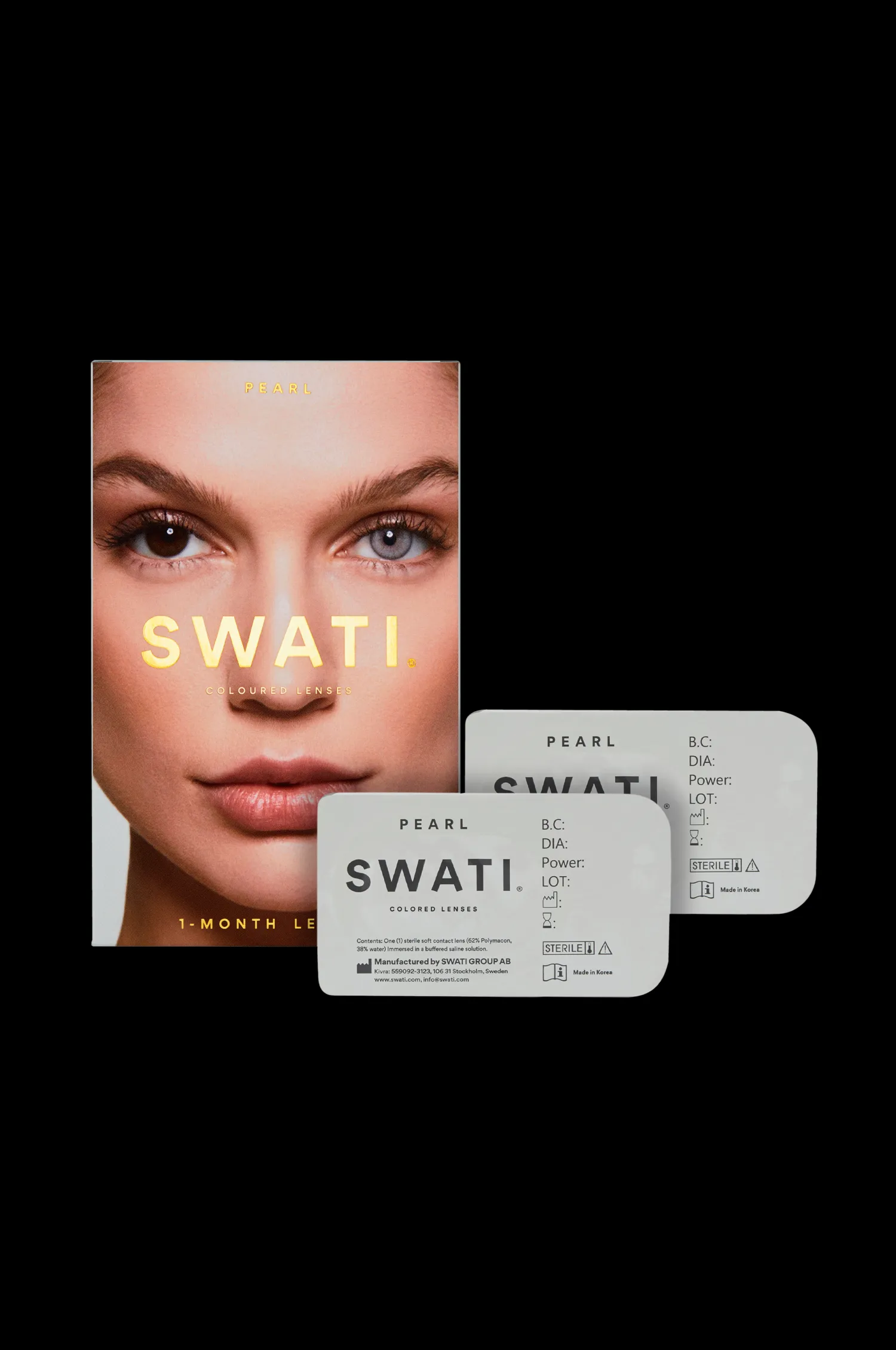 SWATI Cosmetics Pearl Kosmetiska 1-Manadslinser