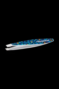 Tweezerman Pincett Mini Slant Tweezer Blue Mosaic