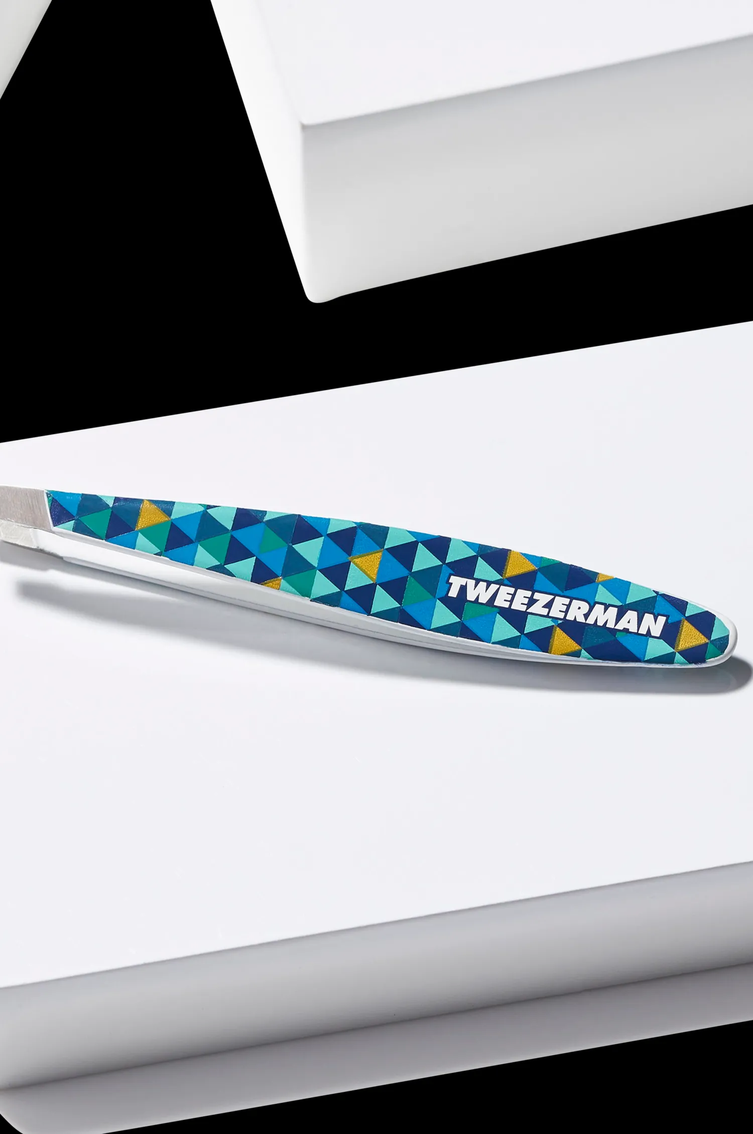 Tweezerman Pincett Mini Slant Tweezer Blue Mosaic