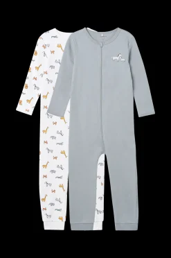 Name it Pyjamas Nbnnightsuit Zip Safari 2-Pack Hot