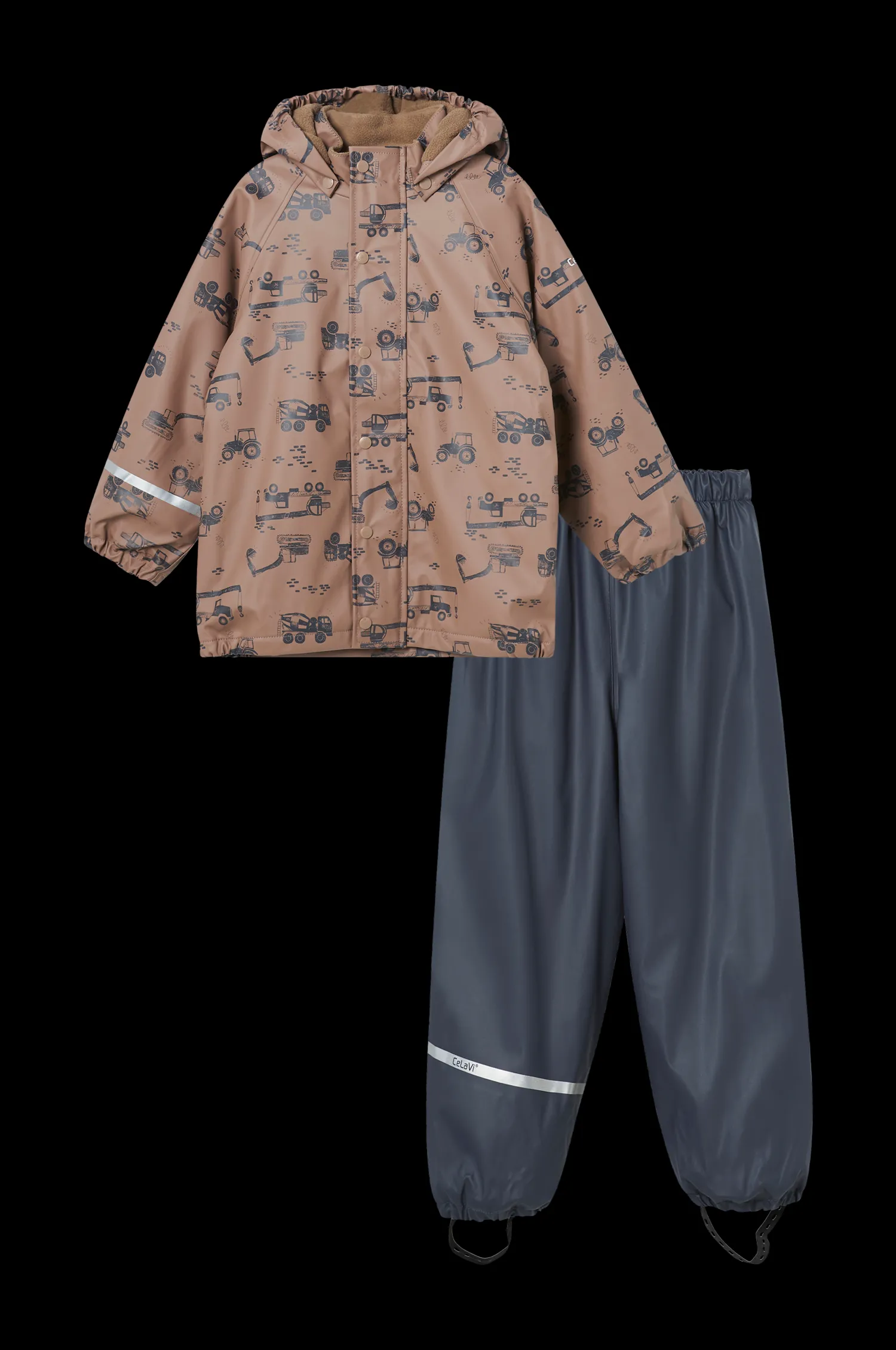 CeLaVi Regnset Aop W. Fleece Fashion