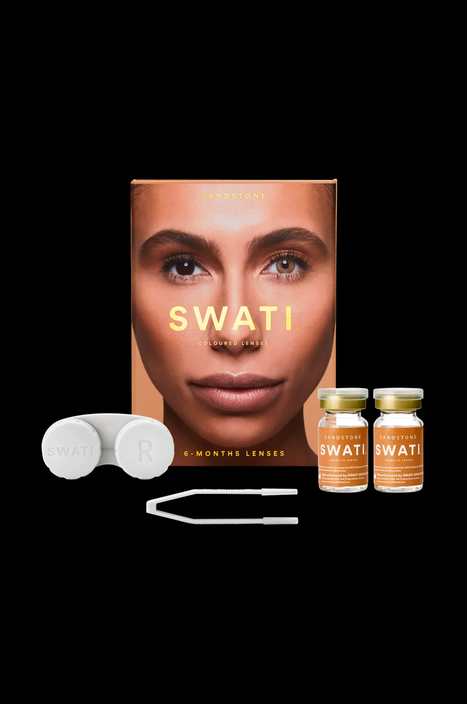 SWATI Cosmetics Sandstone 6-Manaders Kosmetiska Linser