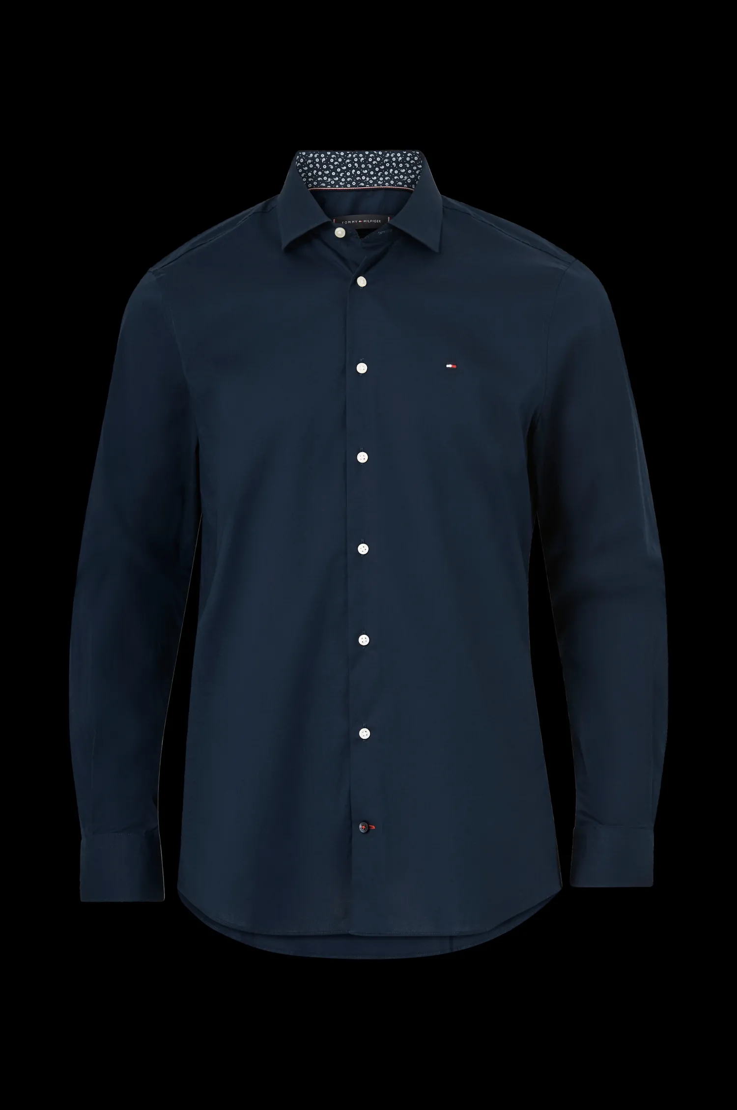 Tommy Hilfiger Skjorta Cl Stretch Poplin Contrast Shirt New