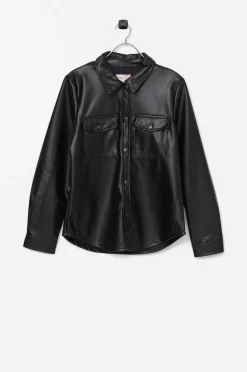 KIDS ONLY Skjorta Konruma L/S Faux Leather Shirt Pnt Best Sale