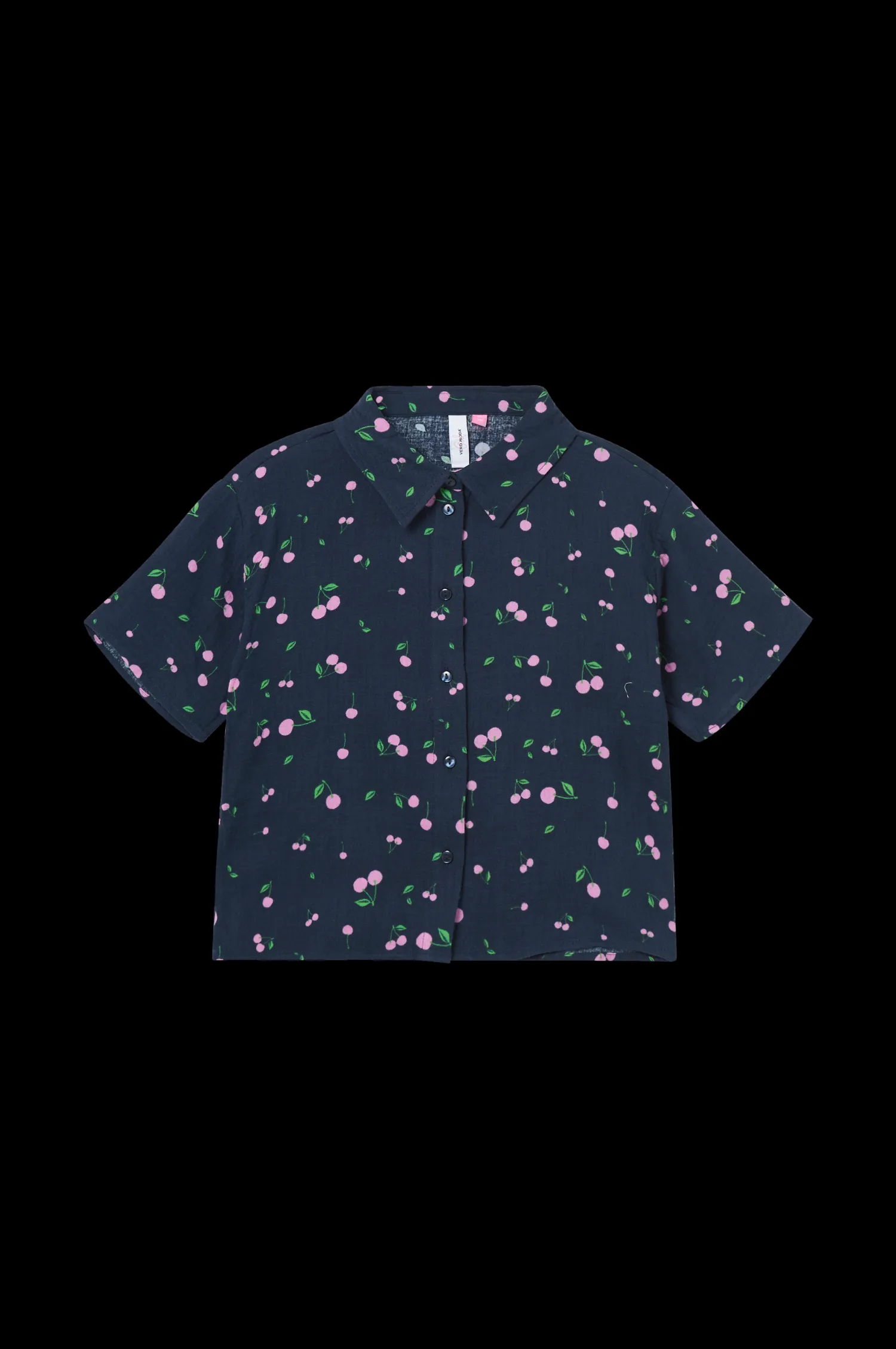 Vero Moda Skjorta Vmnatali Nia Ss Cropped Shirt Wvn G Hot