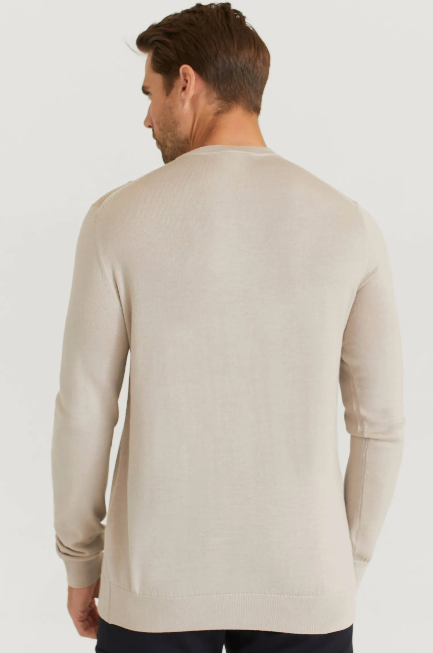 Studio Total Stickad Troja Merino Crew Neck Flash Sale