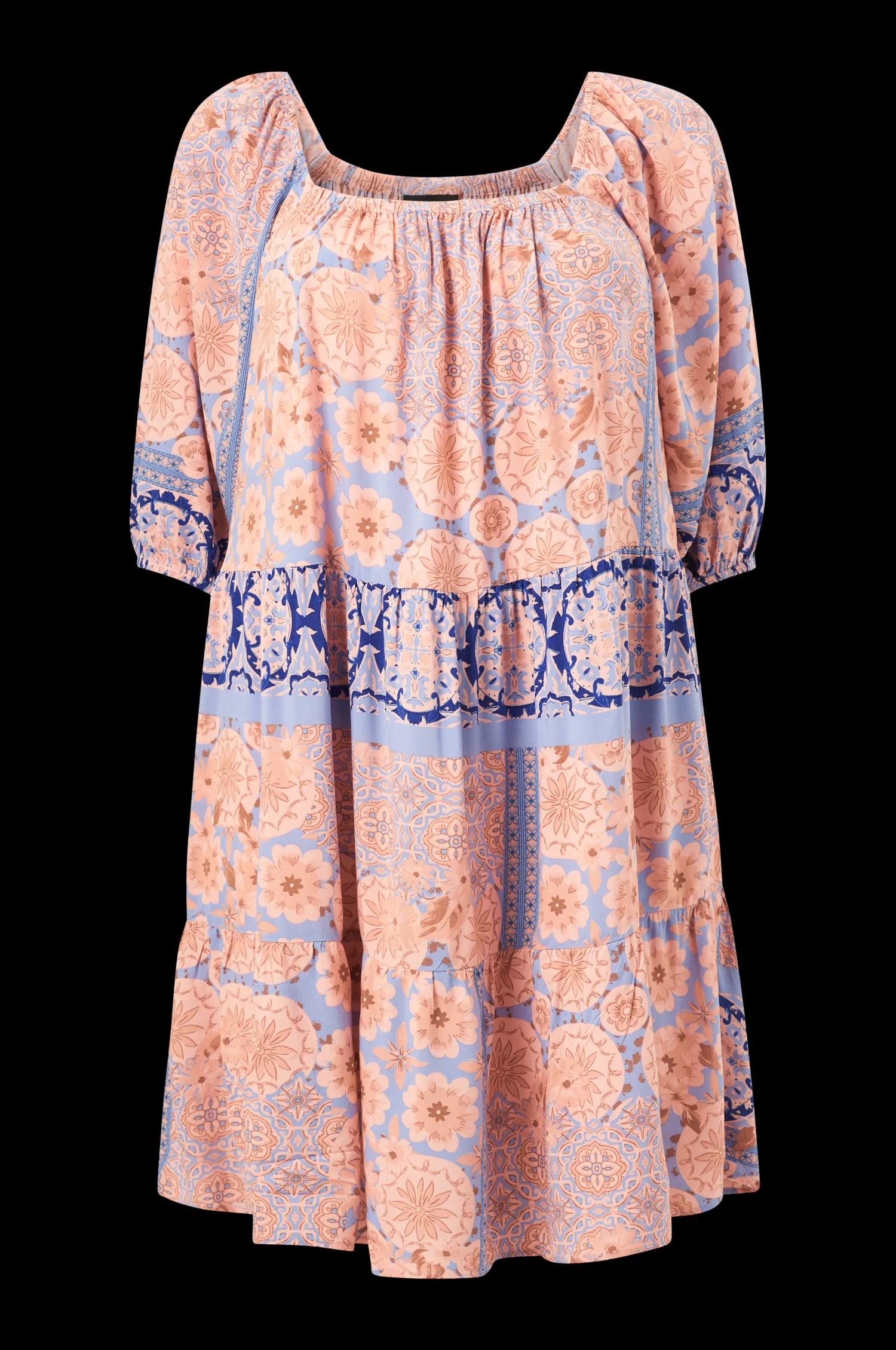Dam Zizzi Strandklanning Scami 3/4 Abk Dress