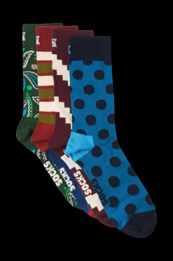 Happy Socks Strumpor 4-Pack New Vintage Socks Gift Set Online