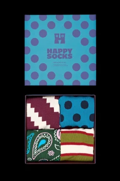Happy Socks Strumpor 4-Pack New Vintage Socks Gift Set Online