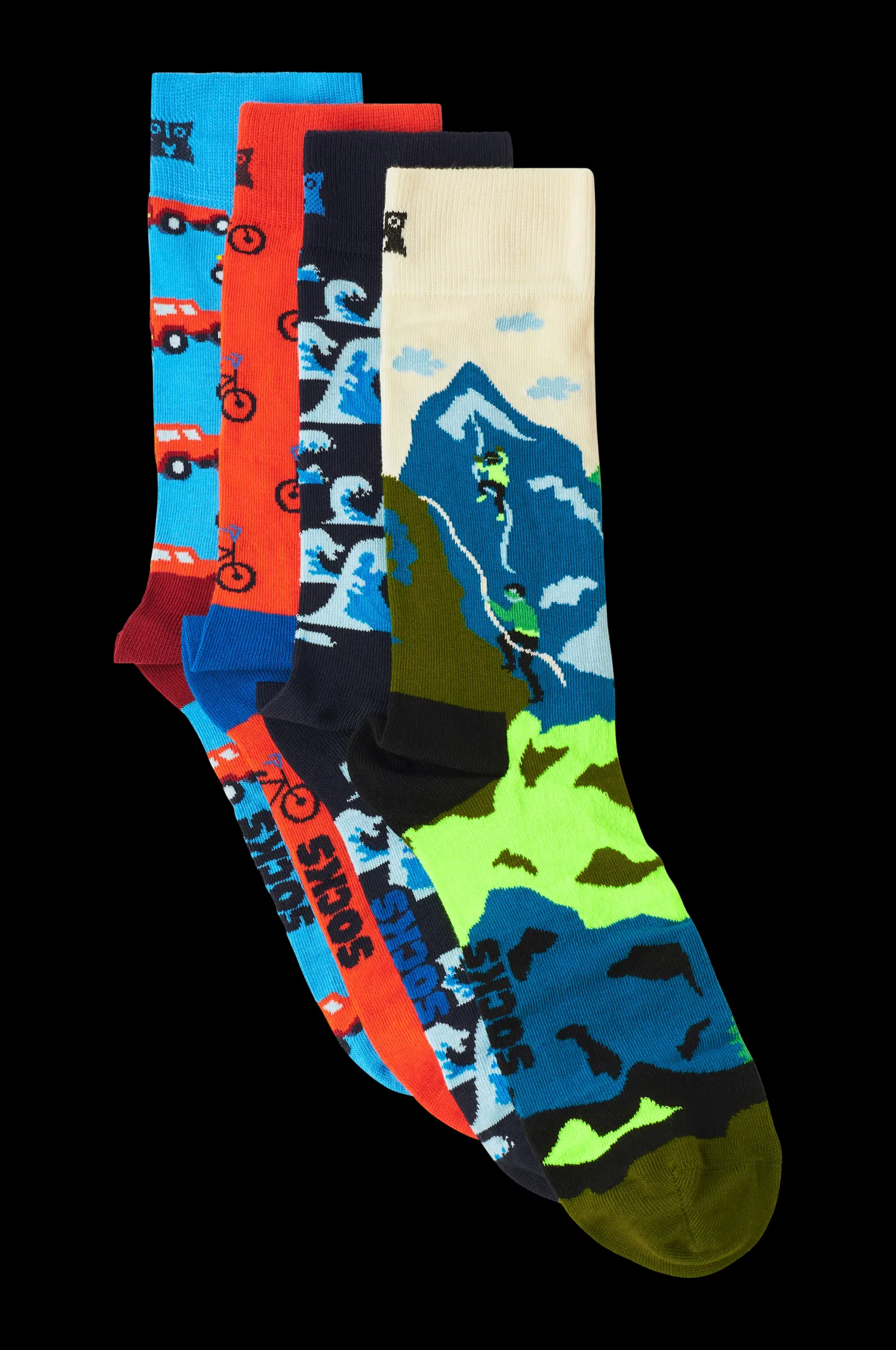 Happy Socks Strumpor 4-Pack Out And About Socks Gift Set Store