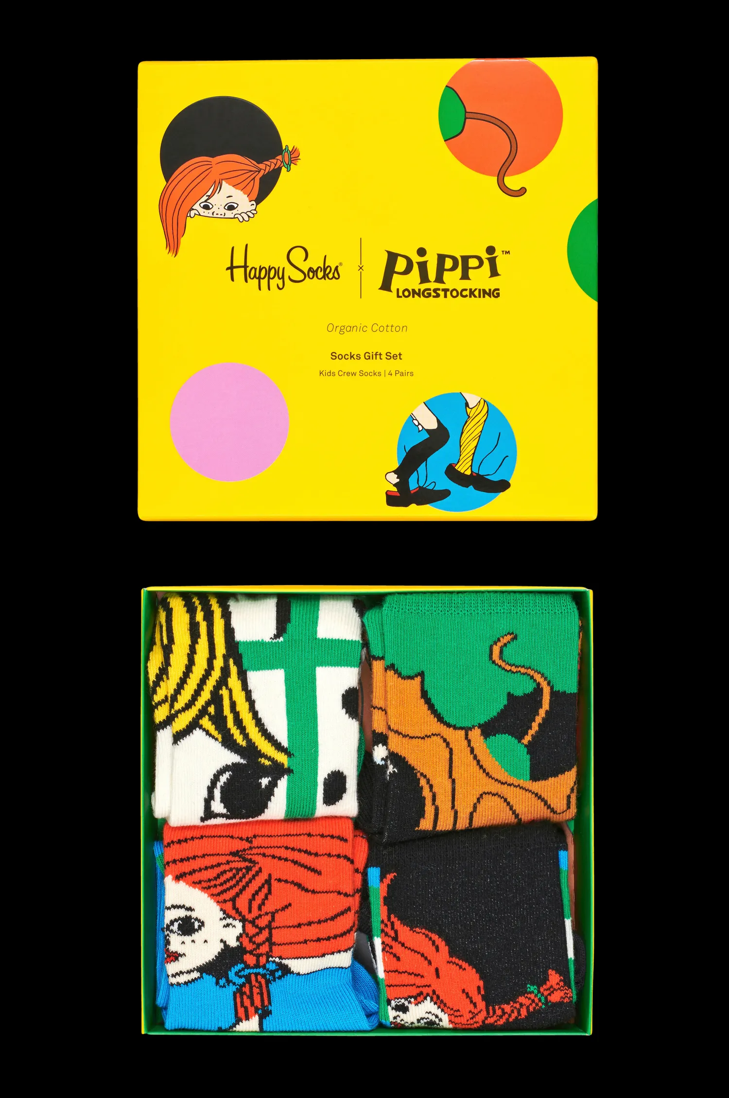 Happy Socks Strumpor 4-Pack Pippi Kids Gift Set Online