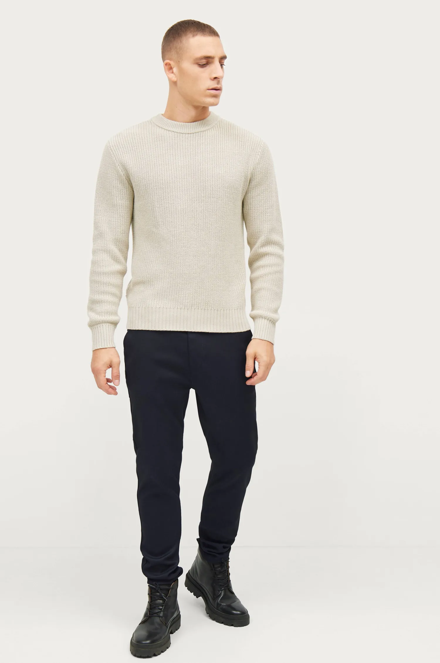 Studio Total Tapered Twill Trousers Best Sale