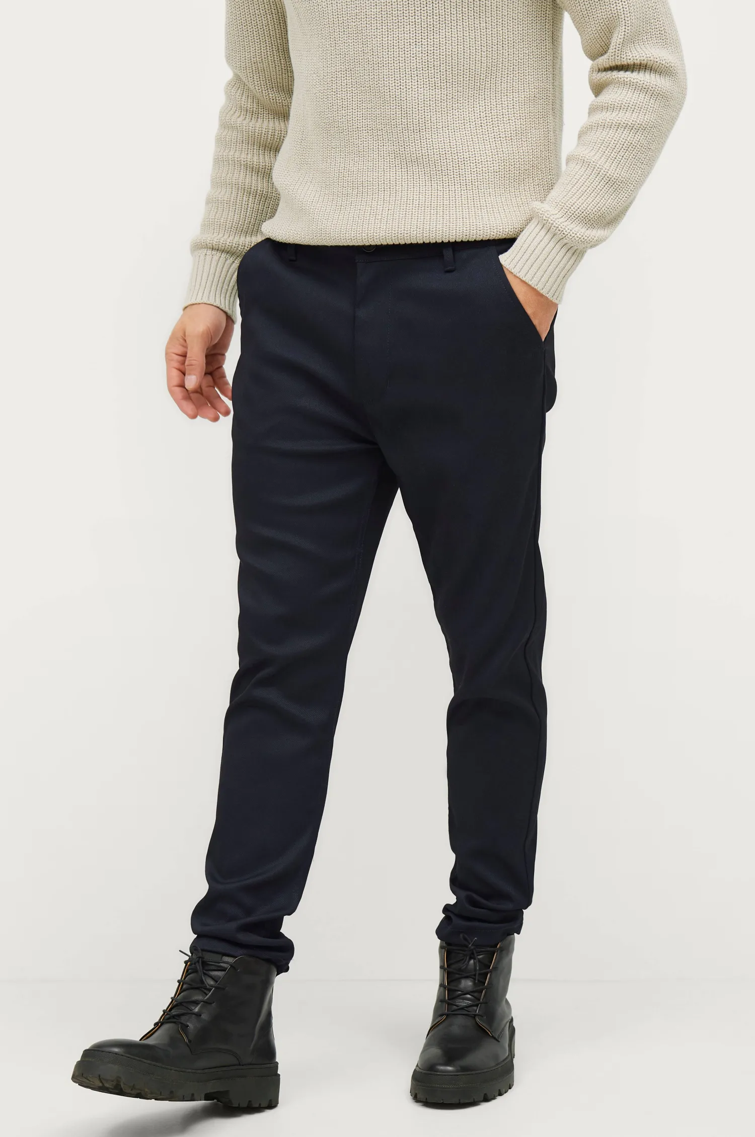 Studio Total Tapered Twill Trousers Best Sale