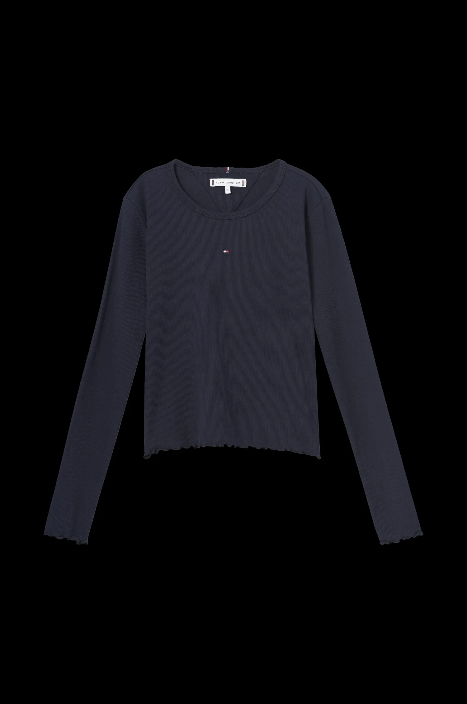 Tommy Hilfiger Topp Essential Rib Top L/S Flash Sale