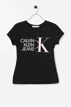 Calvin Klein Topp Hybrid Logo Slim T-Shirt Cheap