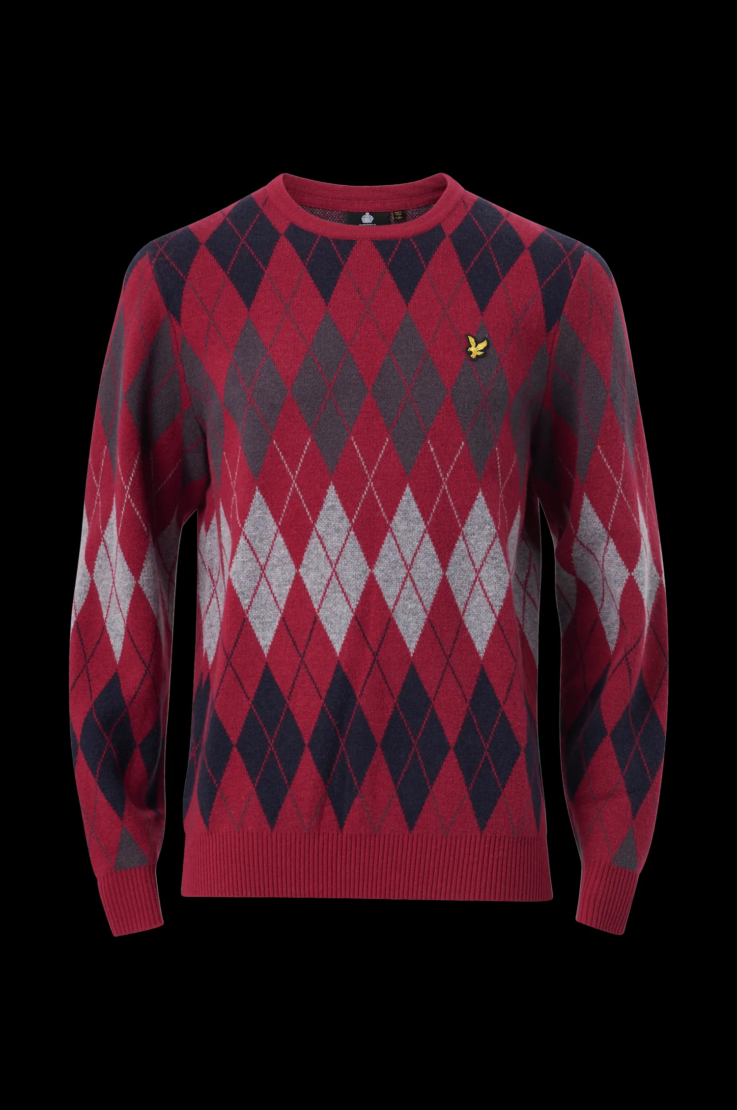 Lyle & Scott Troja British Argyle Crew Neck Discount