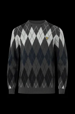 Lyle & Scott Troja British Argyle Crew Neck Discount