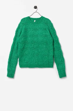 Pieces Kids Troja Lpbibbi Ls O-Neck Knit Cheap
