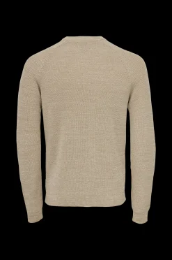 ONLY & SONS Troja Onsdennis 12 Struc Raglan Crew Neck New
