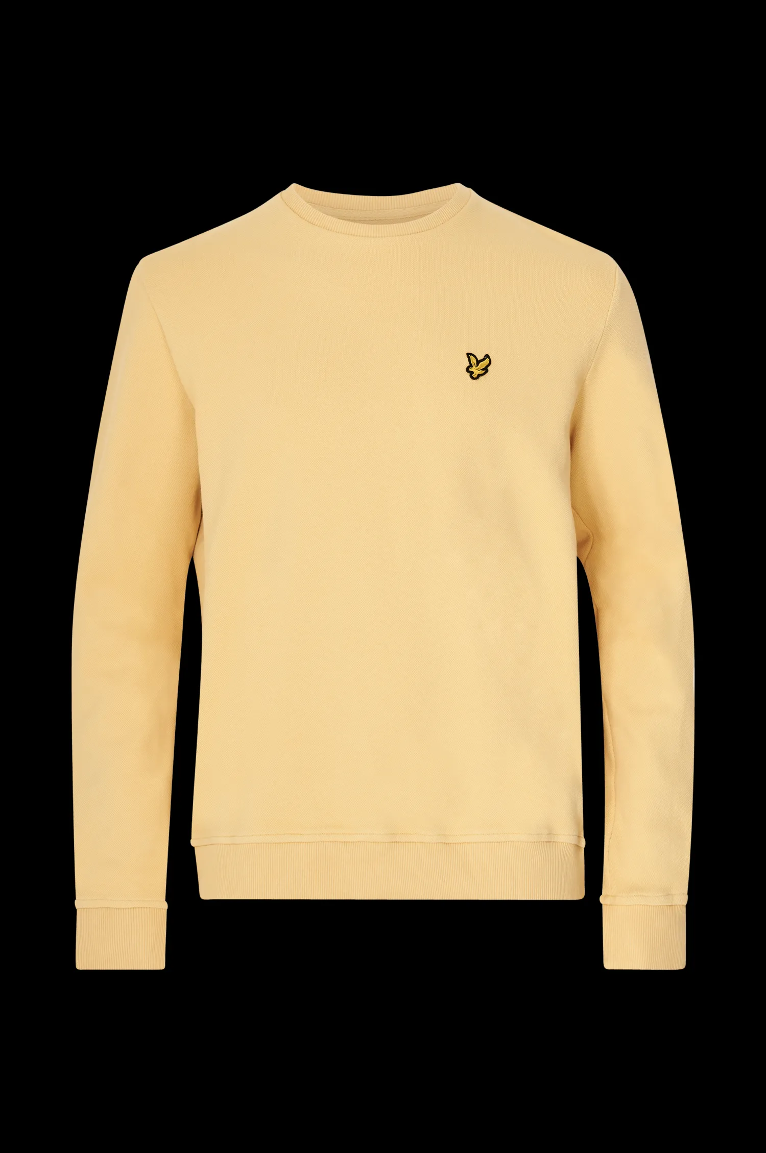 Lyle & Scott Troja Sand Wash Pique Crew Neck Fashion