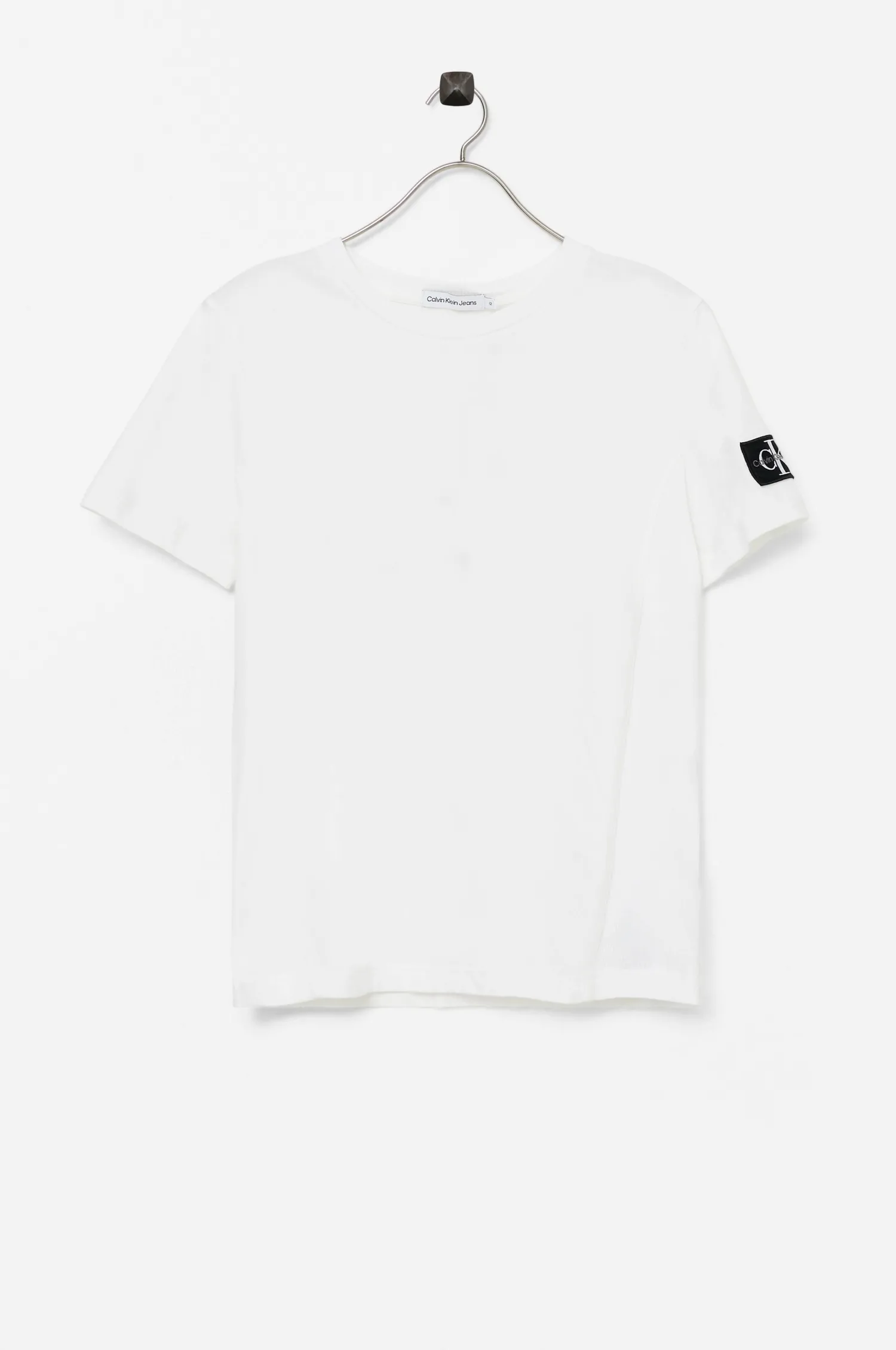 Calvin Klein T-Shirt Badge Rib Fitted Top Fashion