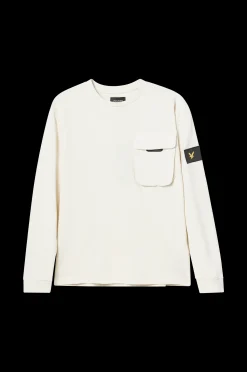 Lyle & Scott T-Shirt Ls Heavyweight Oversized Patch Pocket Tee Cheap