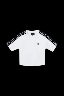 Lyle & Scott T-Shirt Tape Shoulder Boxy Ss W/B Length Tee Flash Sale