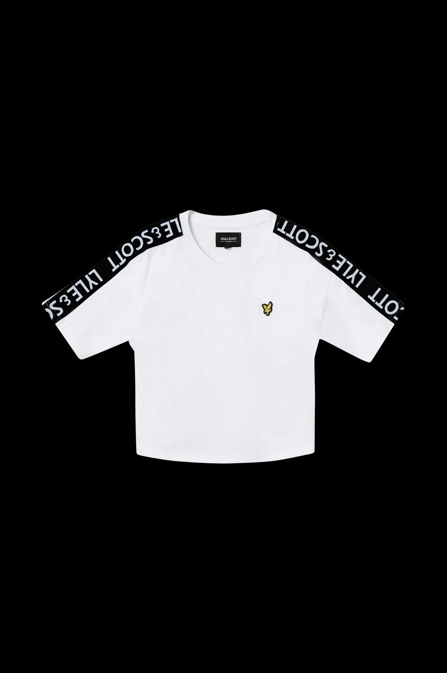 Lyle & Scott T-Shirt Tape Shoulder Boxy Ss W/B Length Tee Flash Sale