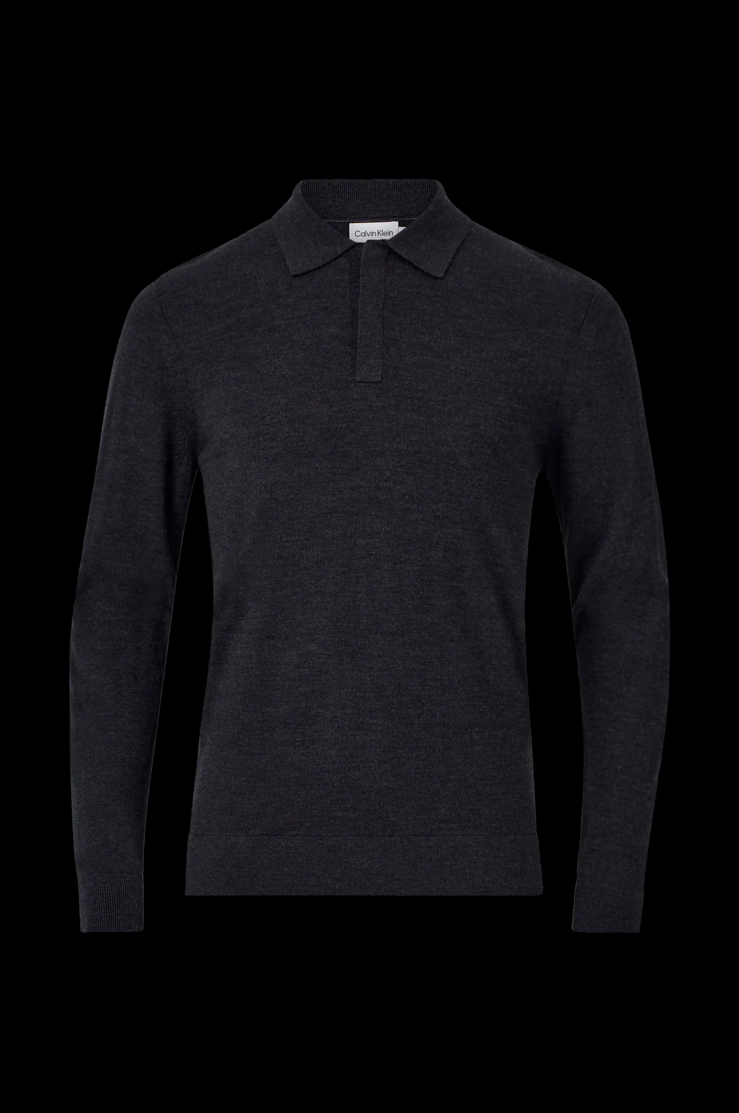 Calvin Klein Ulltroja Superior Wool Ls Polo Sale