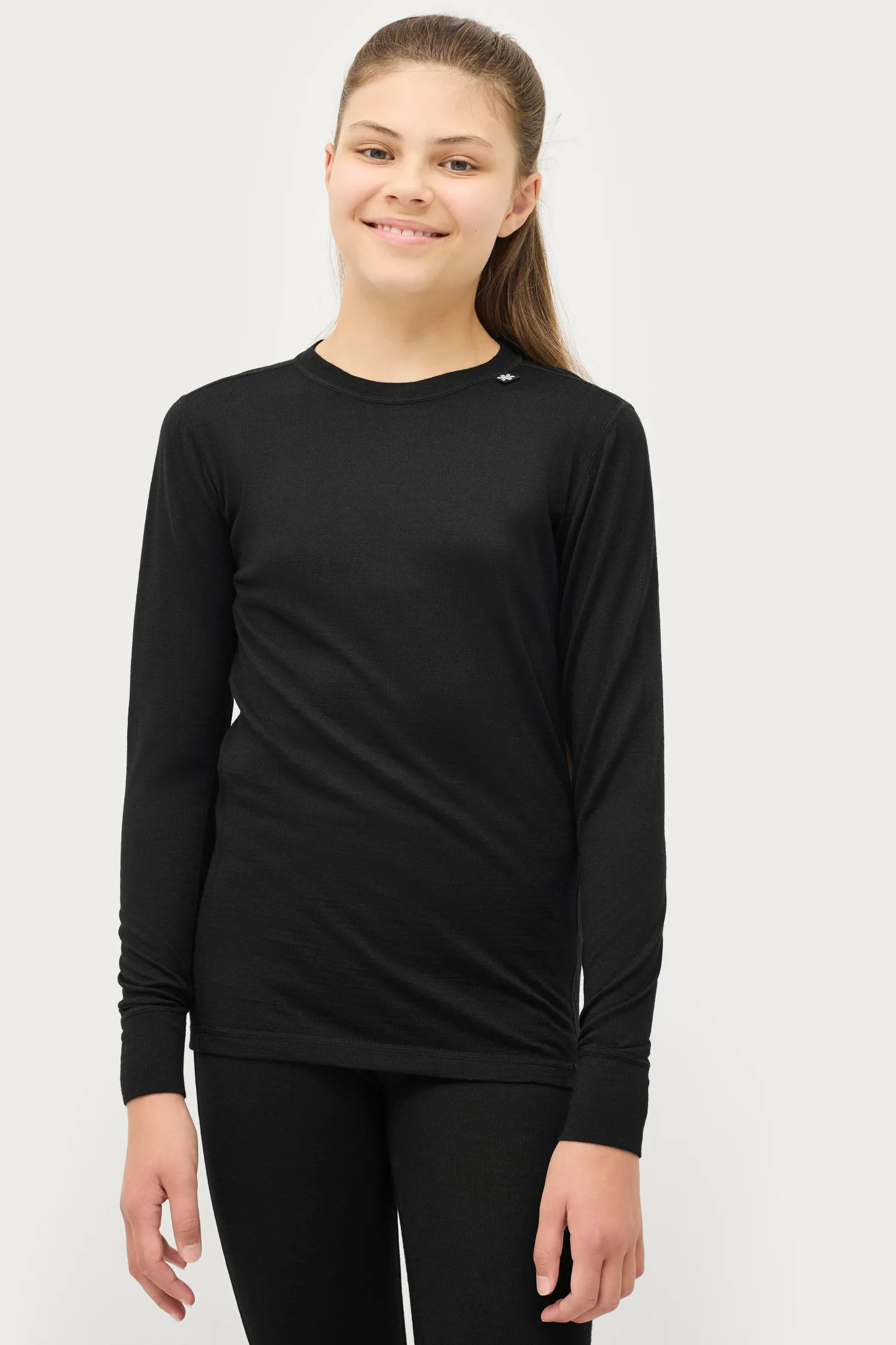 Áhkká Understallstroja Merino Wool Uw Ls Tee Kids Flash Sale